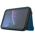 Miniatyrbillede 9 af 11: iPhone 11 Pro Max - Praktiskt Skyddsskal med Kortfack Blue Blå