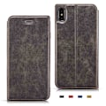 Pikkukuva 1 / 11: iPhone XS Max - Praktiskt Vintage Plånboksfodral Svart