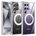 Pikkukuva 1 / 11: Galaxy S22 ULTRA - Magneettinen langaton latauskotelo iskunkestävällä Transparent