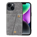 Pikkukuva 1 / 11: iPhone 15 - Lyxigt Retro Läder Plånboksfodral 4-Kortfack Grey