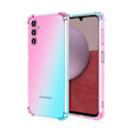 Pikkukuva 1 / 11: Samsung Galaxy A24 4G - Stilrent Skyddande Silikon Skal Rosa/Grön