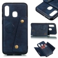 Pikkukuva 6 / 11: Samsung Galaxy A40 - Skyddande Retro Skal med Kortfack Röd