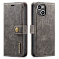 Miniatyrbillede 3 af 11: iPhone 15 - Elegant fodral med Avtagbart Skal Brun