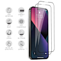 Pikkukuva 1 / 11: iPhone 15 plus Skärmskydd 2.5D HD 0,3mm Transparent, Svart Kant