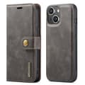 Miniatyrbilde 8 av 11: iPhone 14 - Elegant Plånboksfodral med Avtagbart Skal Grå
