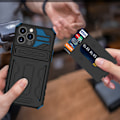 Miniatyrbilde 2 av 11: iPhone 13 Pro Max - Ultimativt Skydd med Kortplatser och Kickstand Grön