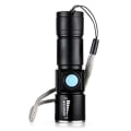 Miniatyrbild 5 av 7: USB UPPLADDNINGSBAR MINI CREE Q5  ficklampa  2000 Lumens Svart Svart