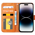 Miniatyrbillede 9 af 11: iPhone 15 PU-läderfodral - (2-kortfack) Red