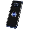 Pikkukuva 3 / 11: Samsung Galaxy S8 - Skyddande Silikonskal Ringhållare Silver Silver