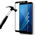 Miniatyrbillede 2 af 5: Samsung Galaxy A7 2018 2-PACK Sk�rmskydd 3D 9H HD-Clear ProGuard Svart Svart