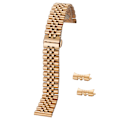 Pikkukuva 2 / 8: Robust Rostfritt Stål Klockarmbands Länk Guld 18mm
