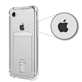 Pikkukuva 9 / 11: iPhone 7 - Iskunvaimentava silikonikuori korttipaikalla Transparent