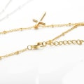 Miniatyrbilde 6 av 11: Bekvämt Hög Kvalitet Kors Halsband Guld