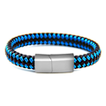Miniatyrbild 11 av 11: Flerfärgat Flätat Armband Blå-Röd