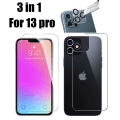 Pikkukuva 3 / 11: 3-in-1 iPhone 13 Pro Fram- & Baksida + Kameralinsskydd Transparent