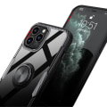 Miniatyrbilde 6 av 11: iPhone 12 Pro Max - Skal med Ringhållare (LEMAN) Marinblå/Silver