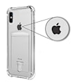 Miniatyrbilde 9 av 11: iPhone X/XS - Skyddande Skal med Kortfack Transparent/Genomskinlig
