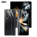 Miniatyrbilde 1 av 11: 2-PACK Z Fold 4 - 3in1 Skärmskydd Fram- & Baksida Hydrogel Transparent