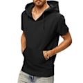 Miniatyrbillede 2 af 5: Atletiske hættetrøjer til mænd, trænings sweatshirt Black L