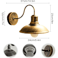 Miniatyrbillede 2 af 5: Vintage Sconces Vægbelysning, Retro Væglampe, Bondegårdslys - Vandtæt væglampe, badeværelseslampe, vægmonteret lampe til stuen i soveværelset