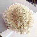 Miniatyrbilde 2 av 5: Sommerstrohatt for jenter, bredbremmet solhatt for småjenter, solhatt for jenter