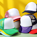 Miniatyrbild 4 av 5: 12-pack Trucker-keps för barn, sommar, polyester, mesh, keps, justerbar, sublimering, tomma kepsar, basebollkepsar för utomhusbruk