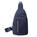 Miniatyrbillede 1 af 5: Ny Brysttaske Herre Vandtæt Nylon Skuldertaske Brysttaske blue