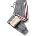 Miniatyrbillede 1 af 7: Herre Fleece Joggingbukser Casual Termobukser Vinter Varme Joggers Bukser Jogging Træningsdragt Bukser grå M