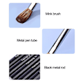 Miniatyrbild 5 av 5: Svart metalldesign Kolinsky Sable Akrylpensel för nagelkonst Manikyr Diy Salong & Hemverktyg 8