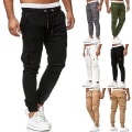 Miniatyrbilde 1 av 5: Treningsjoggebukser for menn, Sweatpants, Cargobukser Black XL