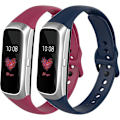 Miniatyrbillede 1 af 5: 2 stk. remme kompatible med Samsung Galaxy Fit Sm-r370, colord vandtæt, blød og åndbar silikone udskiftningsrem passer til Samsung Galaxy Fit