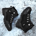 Miniatyrbilde 2 av 4: Herre Tursko Mid-Top Varm Fleece Bomullssko Fr9055 Black EU 44