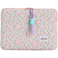 Miniatyrbild 1 av 5: Söt blommig bärbar datorväska  flickor Preppy laptop fodral japansk estetik dyna skyddande surfplatta (rosa, 13 tum) rosa