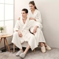 Miniatyrbillede 9 af 9: 1 stk. Badekåbe i parstil, fortykket langærmet lang badekåbe, superblødt loungewear, lang kåbe til efterår og vinter, badeværelsesartikler XL orange