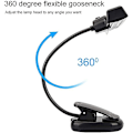 Miniatyrbillede 2 af 2: Musik Stativ Lys, Bærbar Clip-on Position Justerbar Led Musiker Lampe Læselampe Til Musik Stativer Klaverer Arbejdsborde Skriveborde Læsning