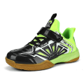 Miniatyrbillede 1 af 5: Letvægts sneakers til børn, mode indendørs sko, velegnet til badminton 3D991 BlackGreen EU 35