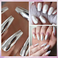 Miniatyrbild 4 av 5: Nagelpulver Metall Spegel Mjöl Holografiskt Pigmentpulver Nagelkonst Dekoration Set 4 Lådor Set4