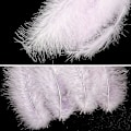 Miniatyrbillede 3 af 5: 100 stk. bløde kalkun marabou fjer 10-15 cm til håndværk drømmefanger dekoration naturlige bløde kalkun marabou fjer, lys lilla