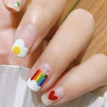 Miniatyrbild 4 av 5: 10 ark nagelkonstdekaler, självhäftande sommarnagelkonstdekaler för kvinnor flickor diy nageldekoration