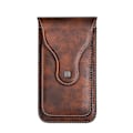 Miniatyrbild 1 av 5: Mobiltelefon Bältesväska Herr Midjeväska Universal Bältesväska Holster Fodral Passar Brown