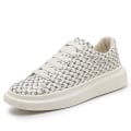 Miniatyrbillede 1 af 5: Herre Casual Sko Mode Højdeforøgende Flade Sko Løbesko Fr1460 White EU 39