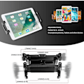 Pikkukuva 2 / 5: Auton tablettiteline, Auton tablettiteline Universaali auton niskatuki 360 Kääntyvä Säädettävä koko 6-12 tuumaa iPadille