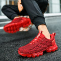Miniatyrbillede 4 af 5: Mænds Sports Løbesko Fiskeskæl Flyvende Vævet Sneakers Fr9127-P Red EU 41