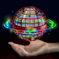 Miniatyrbillede 1 af 6: Flyvende boldlegetøj Hover Ball Controller Fly Orb til børn Voksen Mini Drone Flyvende Spinner Bold med 360° roterende RGB-lys Udendørs Indendørs Red