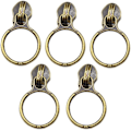 Miniatyrbild 1 av 2: 50 st #5 Anti-mässing Ring Pulls för Nylon Coil Dragkedjor Antik Mässing Dragkedja Sliders för Resväskor Handväskor Väskor Bulk (anti-mässing)