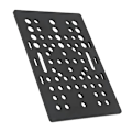 Miniatyrbild 1 av 5: Hög hållfasthet, svart anodiserad aluminiumplatta för 3D-skrivare, universell linjär V-slitsskena. Remskiveset för byggplattor, (planka)