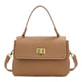 Pikkukuva 1 / 5: Retro Klassinen Kukkaro Clutch Laukku Pu Käsilaukku Piilotetulla Soljella Sopii Naisille. khaki