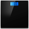 Miniatyrbild 2 av 5: Elektronisk badrumsvåg, våg max kapacitet 180 kg, bakgrundsbelyst digital display svart