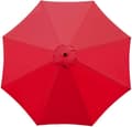 Ersättningstyg för trädgårdsparasoll, 3 m, 8 ribbor Red