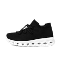 Miniatyrbillede 2 af 5: Dame Sneakers Letvægts Åndbare Gåsko Atletisk Mode Løbesko 787 BlackWhite EU 40